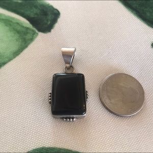 925 Silver and Onyx Pendant